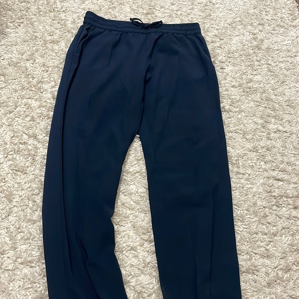 Dressy navy blue joggers
